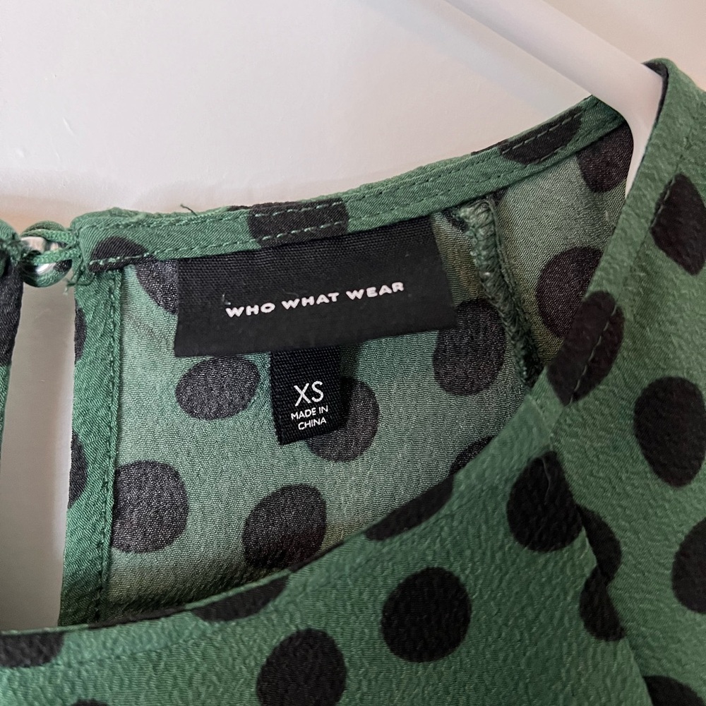 Who What Wear Polka Dot Dress - Picture 4 of 7